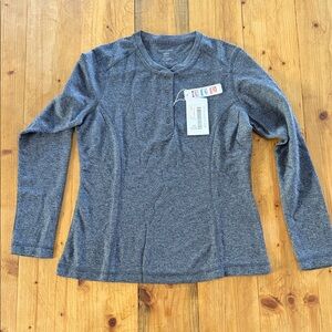 Women's Long Sleeve Navy Heather Top